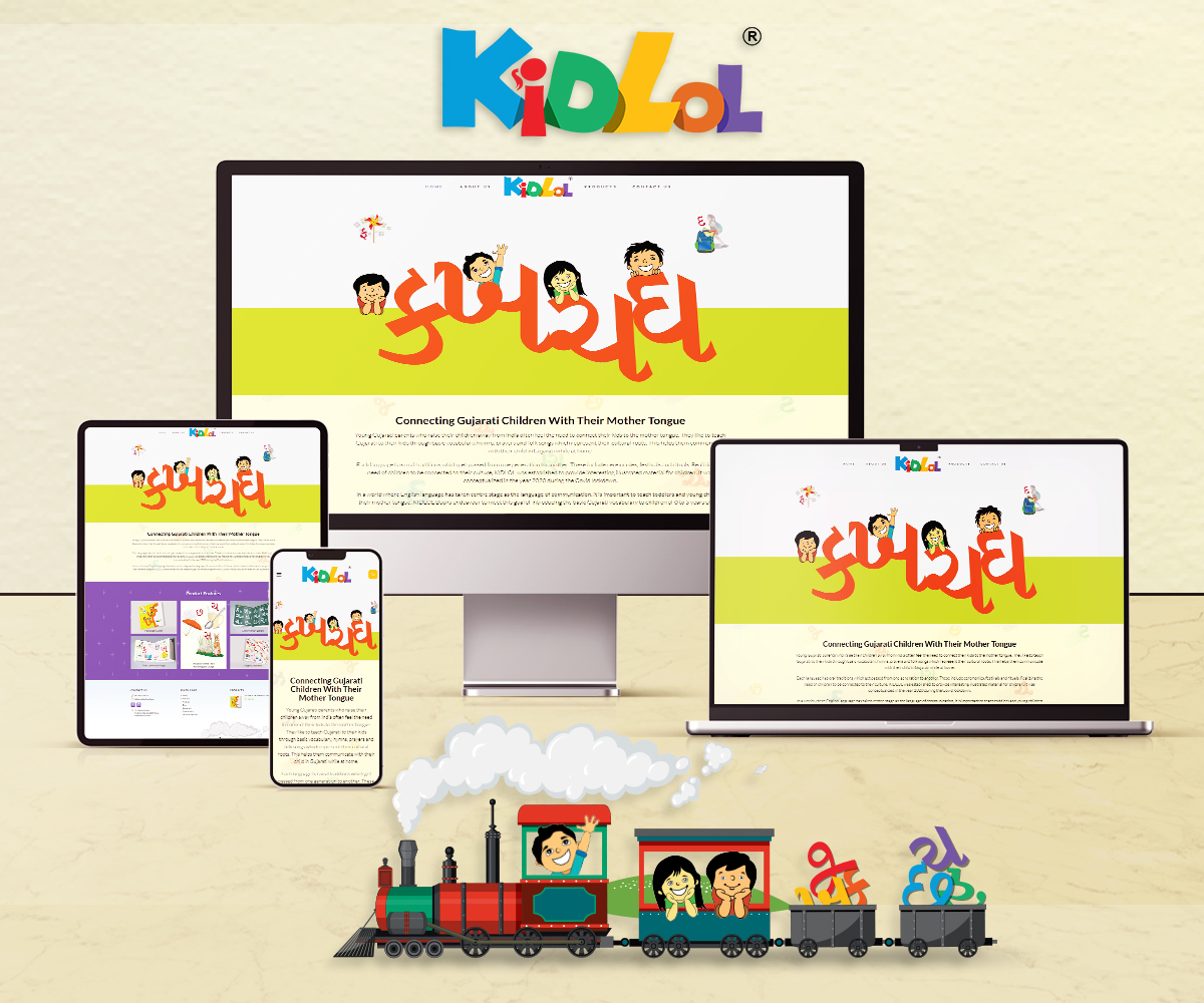 Kidlol Website Mockup
