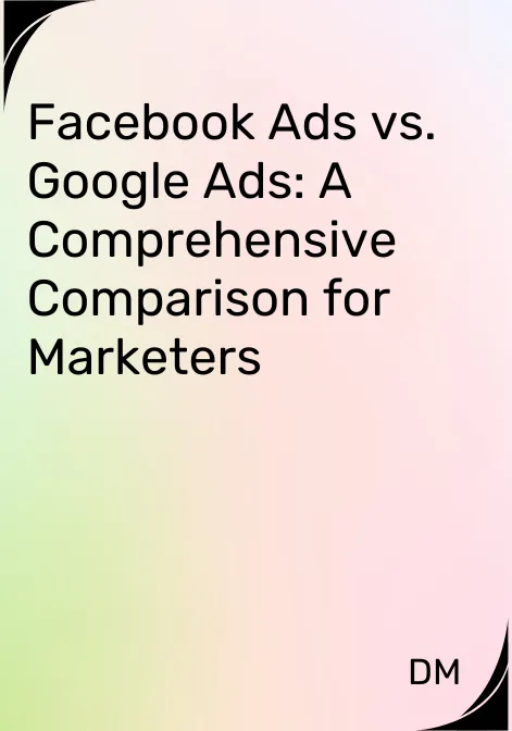 Facebook Ads Vs Google Ads